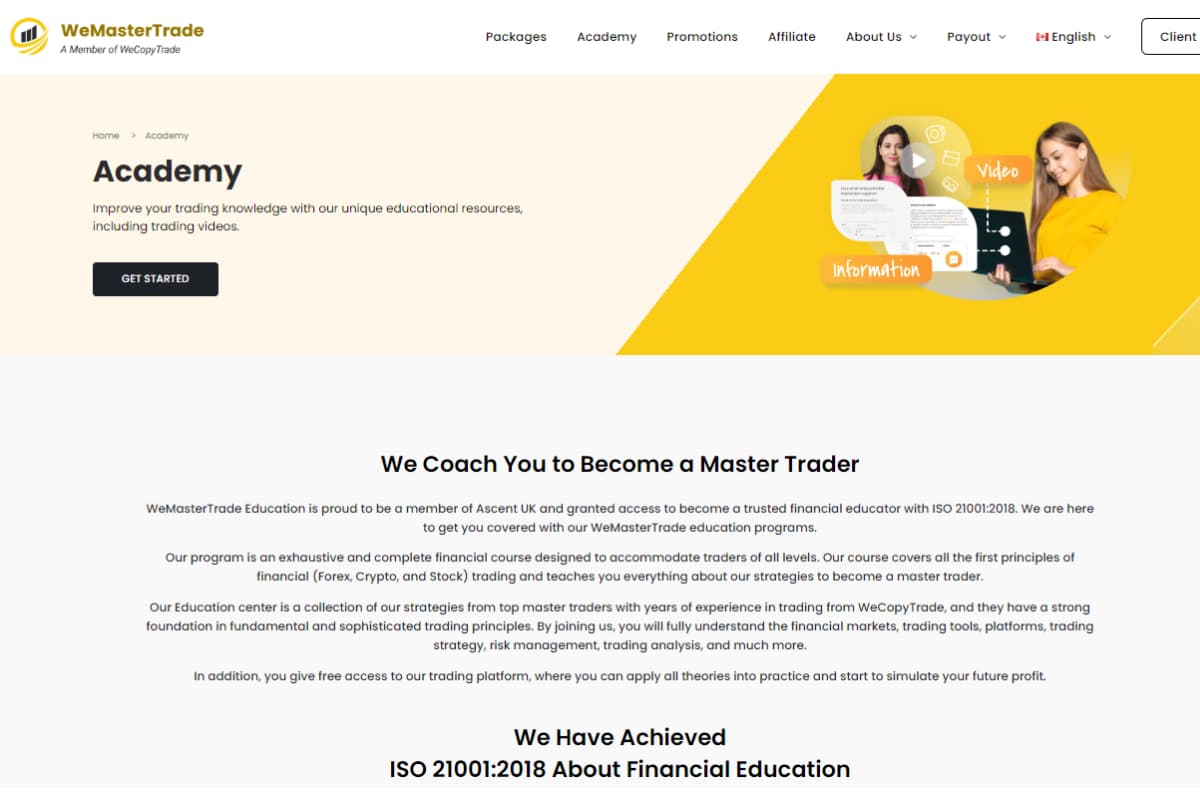 WeCopyTrade’s Academy