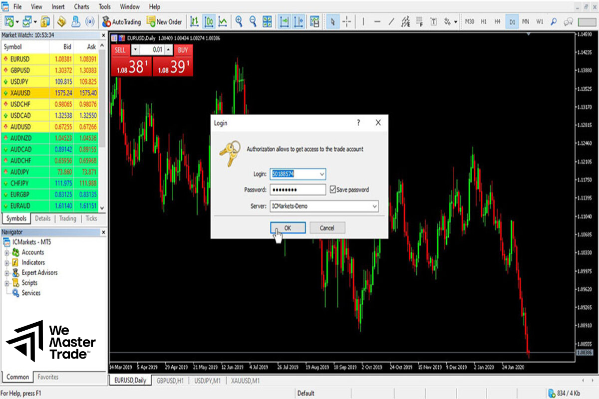 Đăng Nhập Tài Khoản Giao Dịch MT5