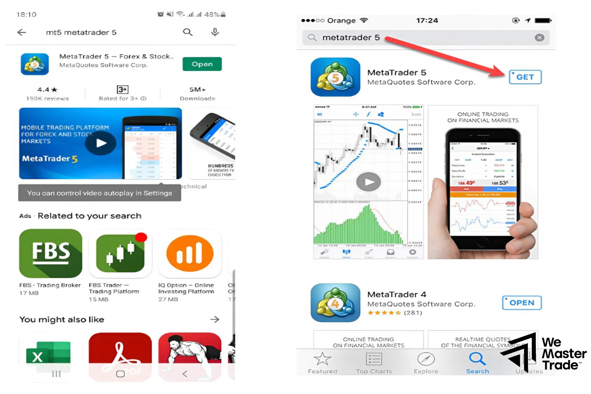 Hướng Dẫn Cài Đặt MT5 Trên Hệ Điều Hành Android - iOS