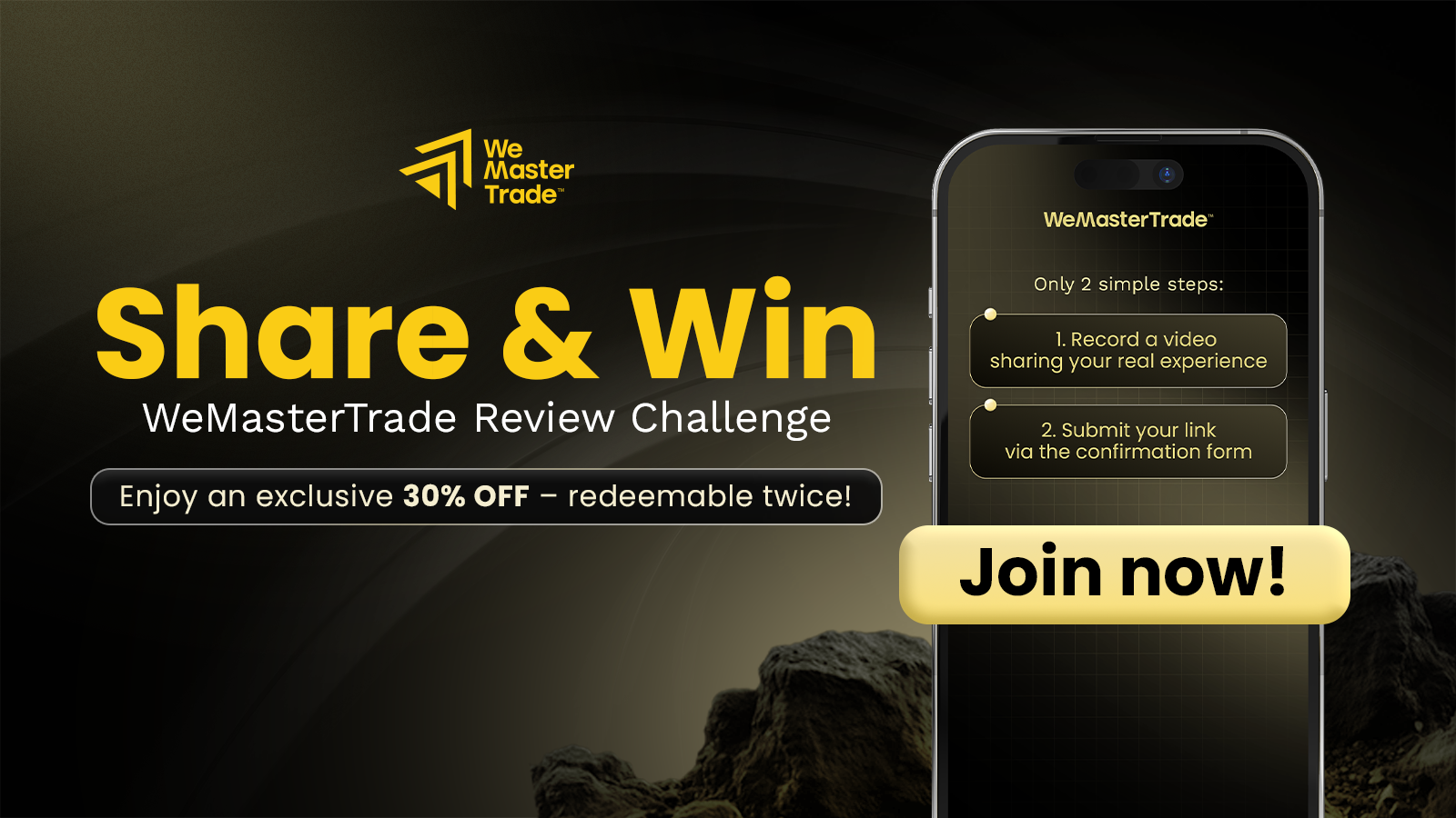 🎉 Share & Win – WeMasterTrade Review Challenge